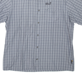 JACK WOLFSKIN Mens Shirt Grey Check L