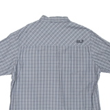JACK WOLFSKIN Mens Shirt Grey Check L