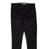 LEVI'S 720 High Rise BIG E Womens Jeans Black Slim Skinny W28 L28