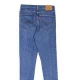 LEVI'S Mile High BIG E Womens Jeans Blue Slim Skinny Stone Wash W28 L30
