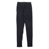 LEVI'S 721 High Rise BIG E Womens Jeans Black Slim Skinny W26 L30