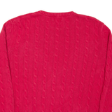NAUTICA Mens Jumper Red Cable Knit XL