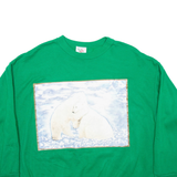 NUTCRACKER Polar Bear Womens Sweatshirt Green L
