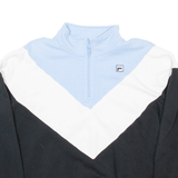 FILA Womens Sweatshirt Black 1/4 Zip XL