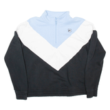 FILA Womens Sweatshirt Black 1/4 Zip XL