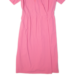 ARA Womens A-Line Dress Pink Short Sleeve Midi M