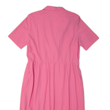 ARA Womens A-Line Dress Pink Short Sleeve Midi M