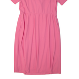 ARA Womens A-Line Dress Pink Short Sleeve Midi M