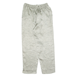 Pleated Chino Womens Trousers Silver Relaxed Tapered 90s W26 L26