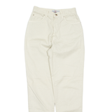 EMMANUEL SCHVILI Betty Boop Mens Trousers Cream Tapered 90s W24 L30