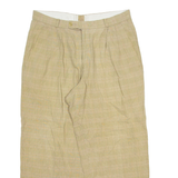 FREY Chino Womens Trousers Beige Regular Straight 90s Linen W30 L25