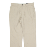 DOCKERS D1 Chino Mens Trousers Beige Regular Tapered W32 L32