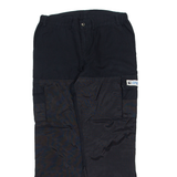 SPORTHUND Cargo Mens Trousers Black Regular Straight W34 L30