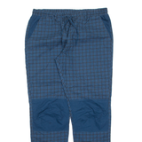 EAST COAST Check Mens Trousers Blue Relaxed Straight W36 L34