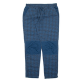 EAST COAST Check Mens Trousers Blue Relaxed Straight W36 L34