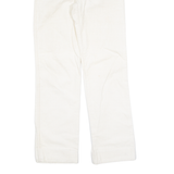 CRACK Womens Corduroy Trousers Cream Regular Straight 90s W26 L30