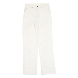 CRACK Womens Corduroy Trousers Cream Regular Straight 90s W26 L30