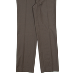 Chino Womens Trousers Brown Slim Straight 90s Wool W28 L30