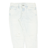 LEVI'S Distressed Made And Crafted Womens Jeans White Slim Straight W26 L28