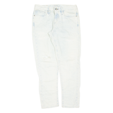 LEVI'S Distressed Made And Crafted Womens Jeans White Slim Straight W26 L28