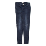 LEVI'S 710 Womens Jeans Black Slim Skinny Charcoal Wash W29 L30