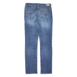 LEVI'S Womens Jeans Blue Slim Straight Stone Wash W28 L32