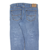 LEVI'S Signature Womens Jeans Blue Regular Straight Stone Wash W38 L30