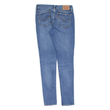 LEVI'S 711 Distressed Womens Jeans Blue Slim Skinny Stone Wash W28 L30