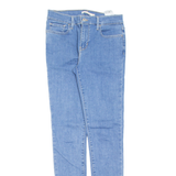 LEVI'S 710 Womens Jeans Blue Slim Skinny Stone Wash W28 L32