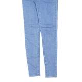 LEVI'S 710 Womens Jeans Blue Slim Skinny Stone Wash W28 L32