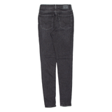 LEVI'S 721 High Rise Womens Jeans Black Slim Skinny Charcoal Wash W26 L30