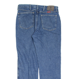 WRANGLER Mens Jeans Blue Regular Straight Stone Wash W35 L30
