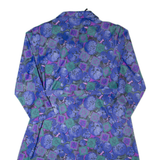 CHARLES VOGELE Womens A-Line Dress Blue Crazy Pattern Long Sleeve Midi L