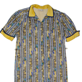 BARUCH Oversized Womens Shift Dress Black 90s Striped Midi S