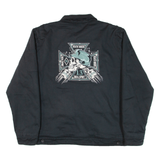 SKULLSPORTS Quilted Lined Mens Lined Jacket Black L