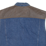 MCGREGOR Mens Denim Gilet Blue 2XL