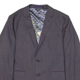 TED BAKER Womens Blazer Jacket Grey UK 14