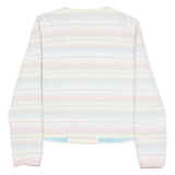TOMMY HILFIGER Womens Blazer Jacket Pink Striped M