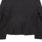KAREN MILLEN Womens Blazer Jacket Black Knit Wool UK 14