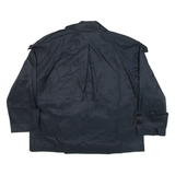 MASSIMO DUTTI Womens Pea Coat Blue L