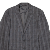HUGO BOSS Mens Blazer Jacket Grey Knit Wool Check M