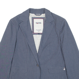 TOMMY HILFIGER Womens Blazer Jacket Blue Striped S