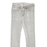 LEVI'S Mens Jeans Grey Slim Skinny Stone Wash W30 L32