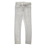 LEVI'S Mens Jeans Grey Slim Skinny Stone Wash W30 L32