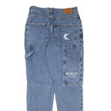 KARL KANI Carpenter Distressed Mens Jeans Blue Slim Tapered W28 L32