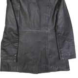LEATHER ZONE Womens Blazer Jacket Black Leather M