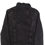 LEE Mens Sherpa Lined Denim Jacket Black S