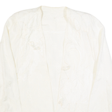 Womens Blazer Jacket Cream 90s M