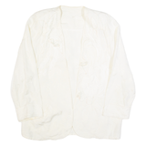 Womens Blazer Jacket Cream 90s M