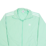 ADIDAS Womens Track Jacket Green UK 10